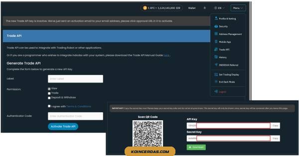 Tutorial Integrasi Indodax (Riwayat Transaksi)